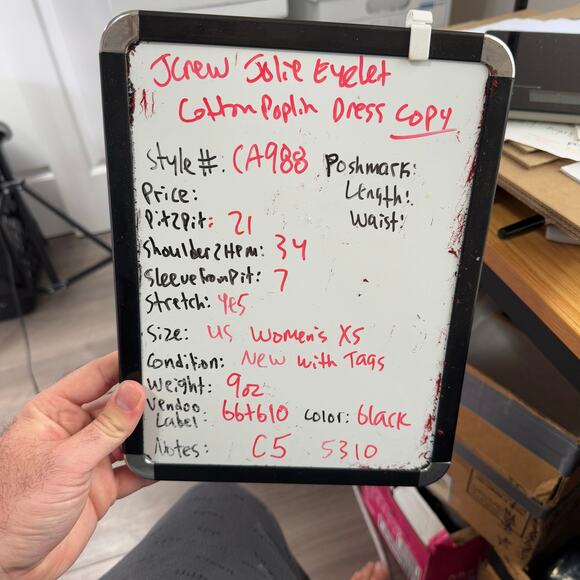 J Crew Jolie Eyelet Cotton Poplin Button Up Mini Dress US Women's XS New - Picture 7 of 7